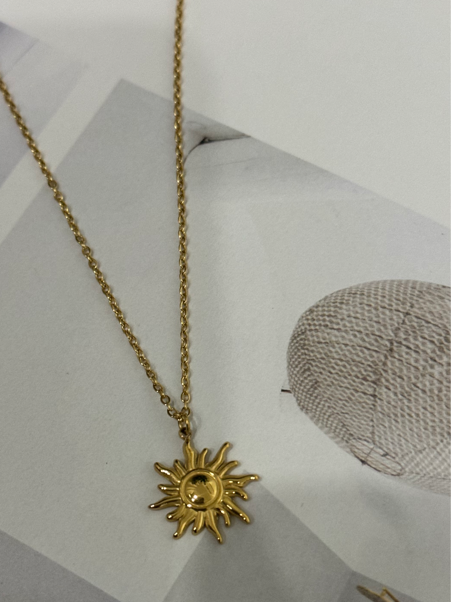 Elysian sun gold necklace