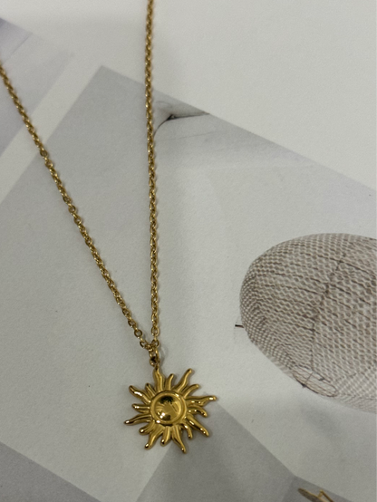 Elysian sun gold necklace