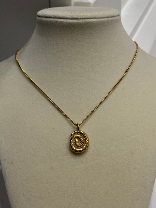 Spiral Maui gold necklace