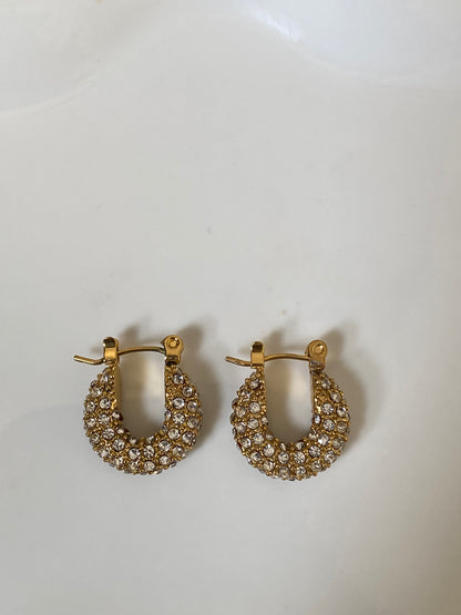 Amira mini hoop earrings