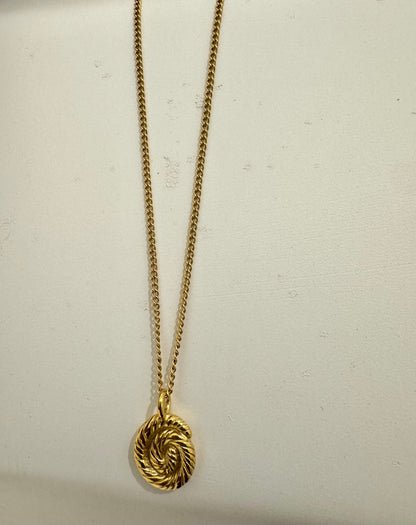 Spiral Maui gold necklace