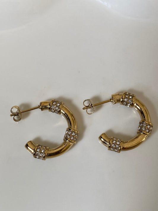 Chloe gold hoop earrings