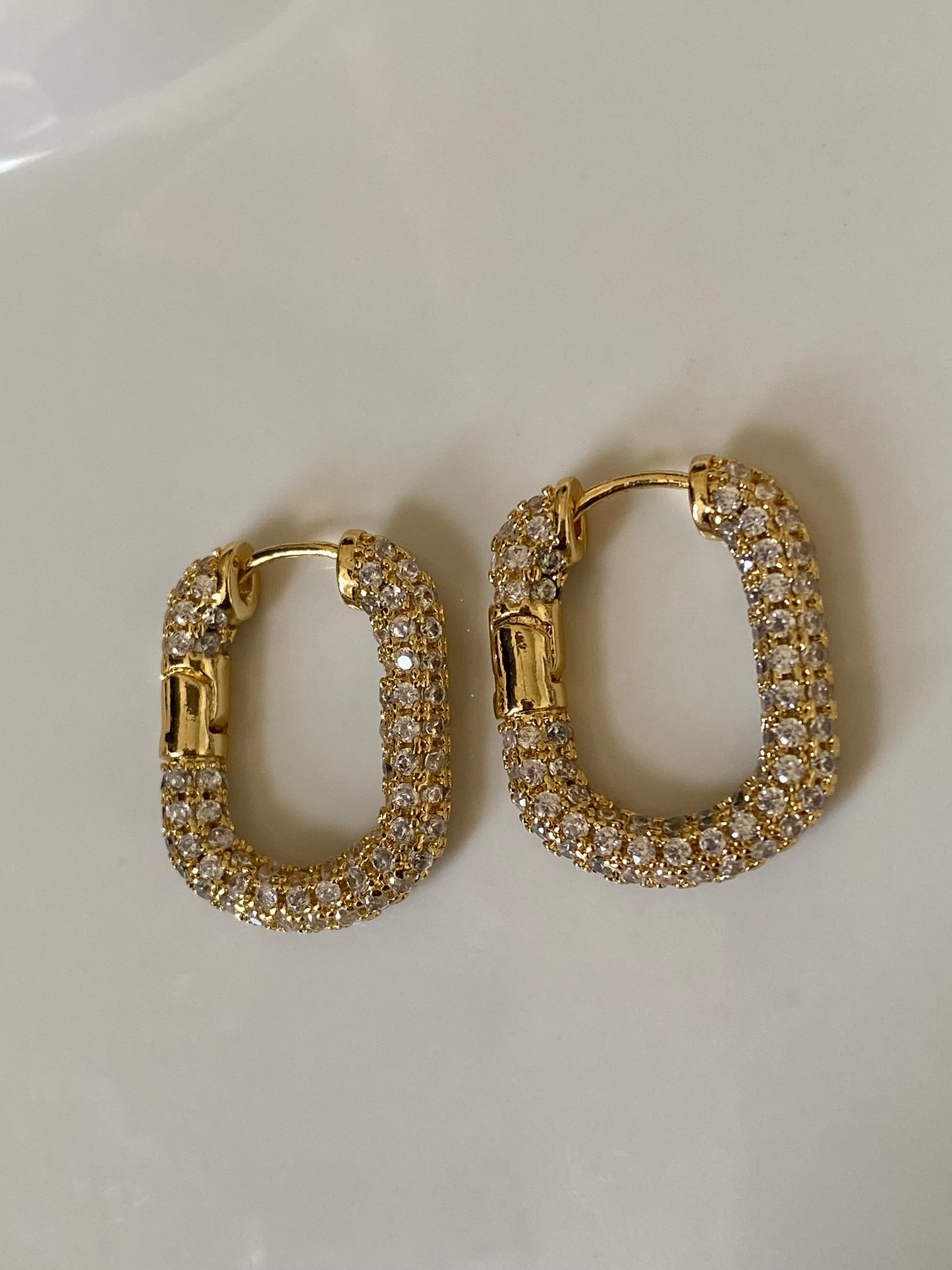 Chase hoop earrings