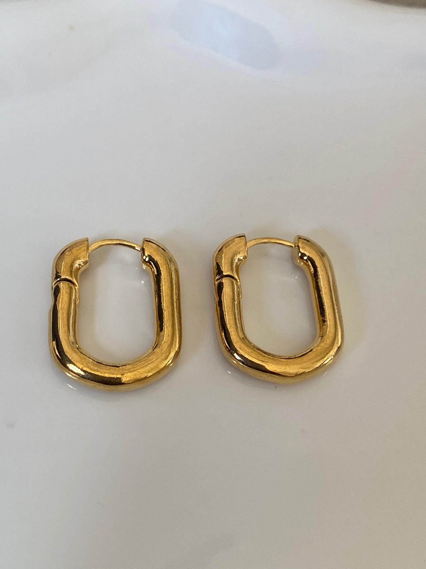 Gemma gold hoop earrings