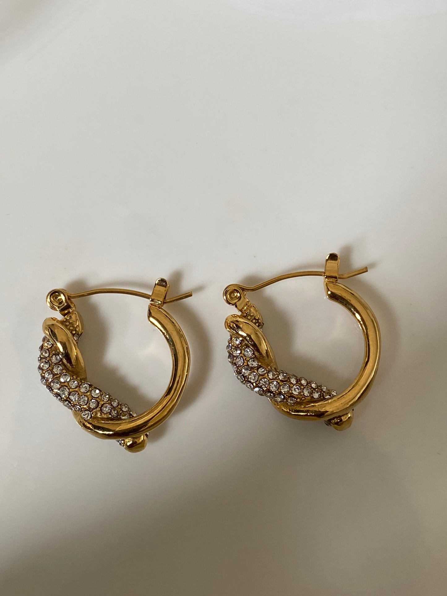 Anila gold hoop earrings